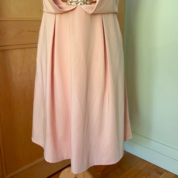 Little Mistress London Sleeveless Baby Pink Dress, Size 4 - Picture 3 of 16